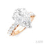 Pear Shape Semi-Mount Diamond Engagement Ring