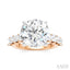 Round Shape Semi-Mount Diamond Engagement Ring