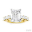 Emerald Shape Semi-Mount Diamond Engagement Ring