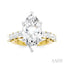 Marquise Shape Semi-Mount Diamond Engagement Ring