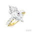 Marquise Shape Semi-Mount Diamond Engagement Ring