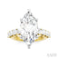 Marquise Shape Semi-Mount Diamond Engagement Ring