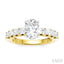Oval Shape Semi-Mount Diamond Engagement Ring