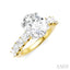 Oval Shape Semi-Mount Diamond Engagement Ring