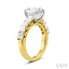 Oval Shape Semi-Mount Diamond Engagement Ring