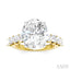 Oval Shape Semi-Mount Diamond Engagement Ring