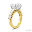 Oval Shape Semi-Mount Diamond Engagement Ring