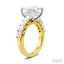 Princess Shape Semi-Mount Diamond Engagement Ring