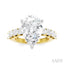 Pear Shape Semi-Mount Diamond Engagement Ring