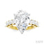 Pear Shape Semi-Mount Diamond Engagement Ring