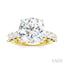 Round Shape Semi-Mount Diamond Engagement Ring