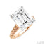 Emerald Shape Semi-Mount Diamond Engagement Ring