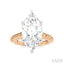 Marquise Shape Semi-Mount Diamond Engagement Ring