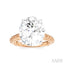 Oval Shape Semi-Mount Diamond Engagement Ring