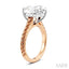 Oval Shape Semi-Mount Diamond Engagement Ring