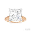 Princess Shape Semi-Mount Diamond Engagement Ring