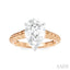 Pear Shape Semi-Mount Diamond Engagement Ring