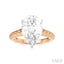 Pear Shape Semi-Mount Diamond Engagement Ring