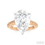 Pear Shape Semi-Mount Diamond Engagement Ring