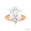 Pear Shape Semi-Mount Diamond Engagement Ring