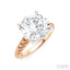 Round Shape Semi-Mount Diamond Engagement Ring