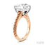 Round Shape Semi-Mount Diamond Engagement Ring