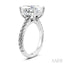 Emerald Shape Semi-Mount Diamond Engagement Ring