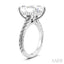 Emerald Shape Semi-Mount Diamond Engagement Ring