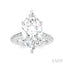 Marquise Shape Semi-Mount Diamond Engagement Ring