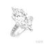 Marquise Shape Semi-Mount Diamond Engagement Ring