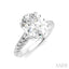 Oval Shape Semi-Mount Diamond Engagement Ring