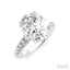 Oval Shape Semi-Mount Diamond Engagement Ring