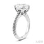Oval Shape Semi-Mount Diamond Engagement Ring
