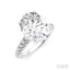 Oval Shape Semi-Mount Diamond Engagement Ring