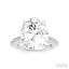 Oval Shape Semi-Mount Diamond Engagement Ring