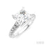 Princess Shape Semi-Mount Diamond Engagement Ring