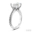 Princess Shape Semi-Mount Diamond Engagement Ring