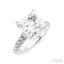 Princess Shape Semi-Mount Diamond Engagement Ring