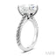 Princess Shape Semi-Mount Diamond Engagement Ring