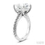 Princess Shape Semi-Mount Diamond Engagement Ring