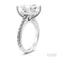 Princess Shape Semi-Mount Diamond Engagement Ring