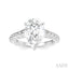 Pear Shape Semi-Mount Diamond Engagement Ring