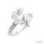 Pear Shape Semi-Mount Diamond Engagement Ring