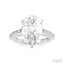Pear Shape Semi-Mount Diamond Engagement Ring