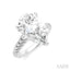 Pear Shape Semi-Mount Diamond Engagement Ring