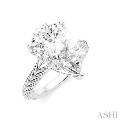 Pear Shape Semi-Mount Diamond Engagement Ring