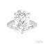 Pear Shape Semi-Mount Diamond Engagement Ring