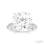 Round Shape Semi-Mount Diamond Engagement Ring