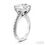 Round Shape Semi-Mount Diamond Engagement Ring