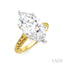 Marquise Shape Semi-Mount Diamond Engagement Ring